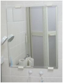 交換したお風呂場の鏡