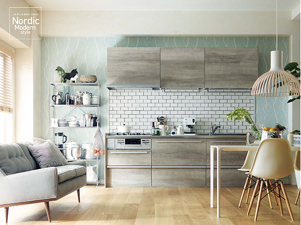 TOTO「ラクエラ」ノルディックモダン・スタイルのシステムキッチン
